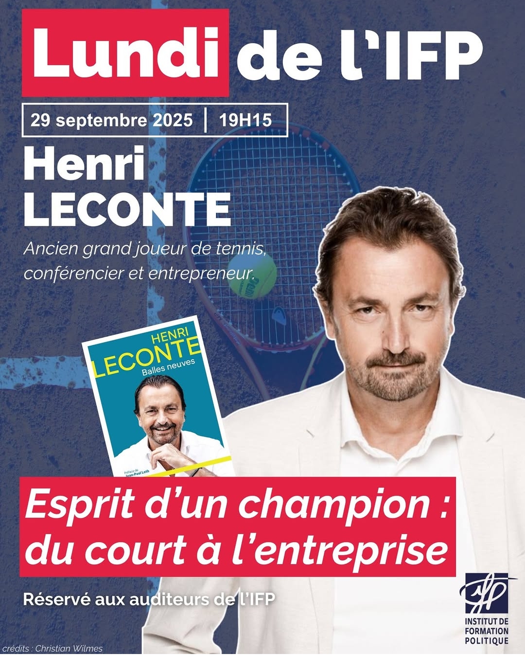 Henri Leconte, IFP HL&Co - Conférence - Paris